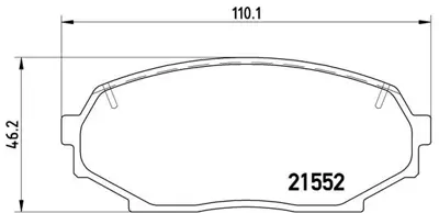 BREMBO P49017 Fren Balatası On Low-met Mazda NAY13323Z