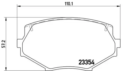 BREMBO P49020 Fren Balatası On Low-met Mazda NCY13323Z