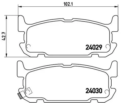 BREMBO P49031 Fren Balatası Arka Low-met Mazda NCY32643ZA