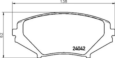 BREMBO P49034 Fren Balatası On Low-met Mazda F1Y13323ZC