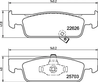 BREMBO P50137 Fren Balatası On Low-met Smart 4534211100