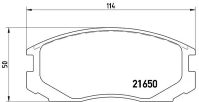 BREMBO P54015 Fren Balatası On Low-met Toyota MZ690330