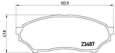 BREMBO P54028 Fren Balatası On Low-met Mıtsubıshı MN102615