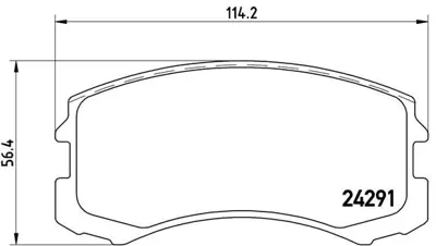 BREMBO P54041 Fren Balatası On Low-met Mıtsubıshı MR569225