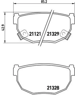 BREMBO P56010 Fren Balatası Arka Low-met Nıssan 4406053F92