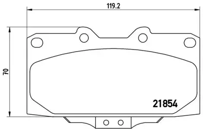 BREMBO P56034 Fren Balatası On Low-met Subaru 41060AA590