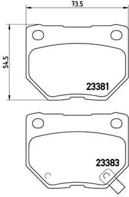 BREMBO P56054 Fren Balatası Arka Low-met Subaru 4406004U85