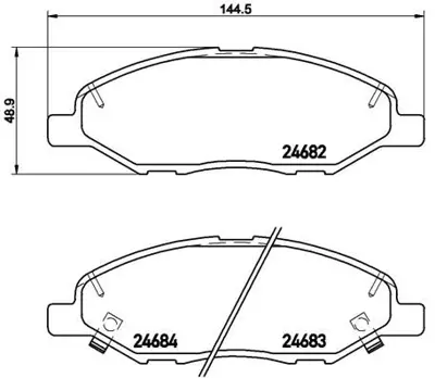 BREMBO P56088 Fren Balatası On Low-met Mıtsubıshı AY040NS120