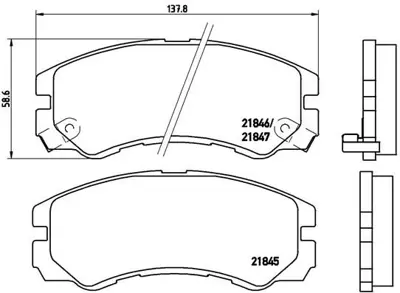 BREMBO P59020 Fren Balatası On Low-met Opel 93169002