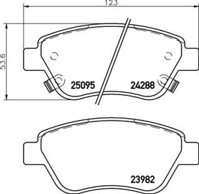 BREMBO P59081 Fren Balatası On Low-met Opel 1605184