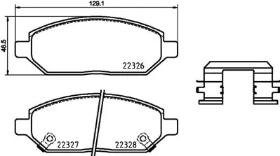 BREMBO P59088 Fren Balatası On Low-met Opel 1605324