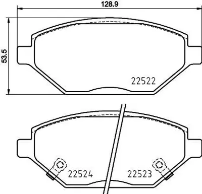 BREMBO P59093 Fren Balatası On Low-met Opel 42439339