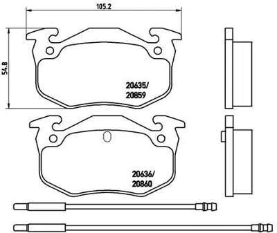 BREMBO P61029 Fren Balatası On Arka Low-met Cıtroen 95624484