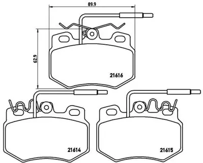 BREMBO P61041 Fren Balatası On Low-met Cıtroen 95659353