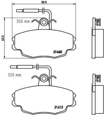 BREMBO P61043 Fren Balatası On Low-met Cıtroen 95658557