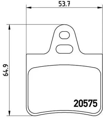 BREMBO P61062 Fren Balatası Arka Low-met Cıtroen 1617281280