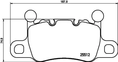 BREMBO P65038 Fren Balatası Porsche 911 Boxter Cayman 99135294882