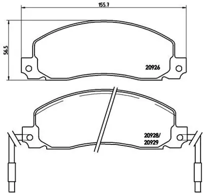 BREMBO P68006 Fren Balatası On Low-met Opel 7701203918
