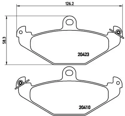 BREMBO P68017 Fren Balatası Arka Low-met Renault 6025308186
