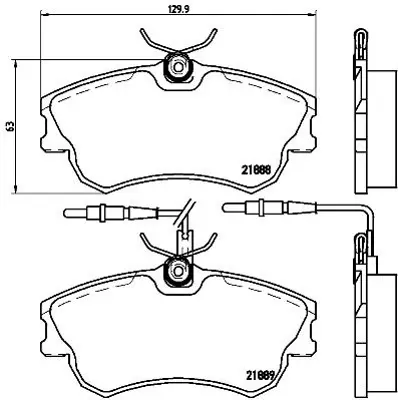 BREMBO P68023 Fren Balatası On Low-met Renault 6025370398