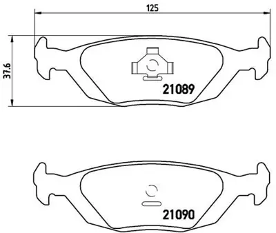 BREMBO P71003 Fren Balatası Arka Low-met Volvo 8967119