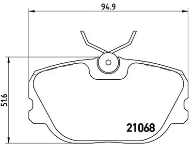 BREMBO P71004 Fren Balatası On Low-met Saab 8961815
