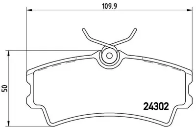 BREMBO P72001 Fren Balatası On Low-met Santana NULL