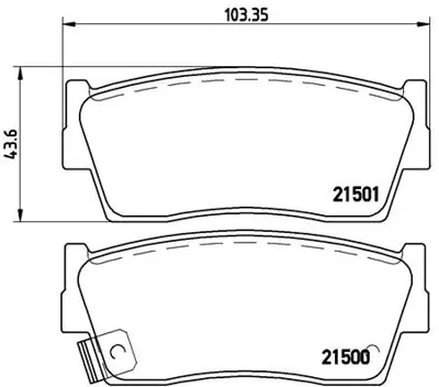 BREMBO P79006 Fren Balatası On Low-met Suzukı 5520060830