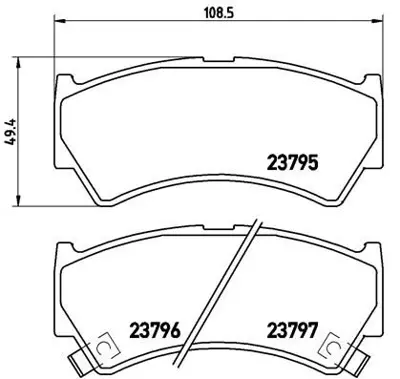 BREMBO P79013 Fren Balatası On Low-met Suzukı 5581064G00DOM
