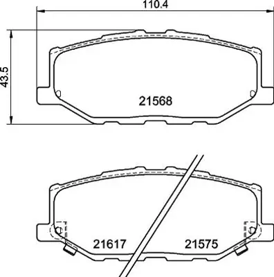 BREMBO P79040 Fren Balatası 5581078R00