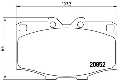 BREMBO P83006 Fren Balatası On Low-met Toyota 449135081