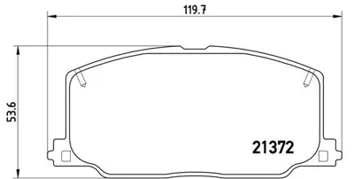 BREMBO P83016 Fren Balatası On Low-met Toyota 446532150