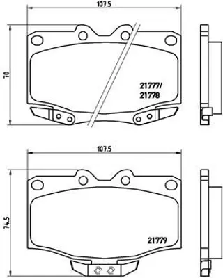 BREMBO P83026 Fren Balatası On Low-met Toyota 446560050