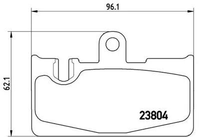 BREMBO P83059 Fren Balatası Arka Low-met Lexus 446650120