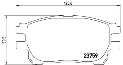 BREMBO P83070 Fren Balatası On Low-met Toyota 446528490