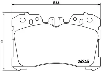 BREMBO P83075 Fren Balatası On Low-met Lexus 044650W110