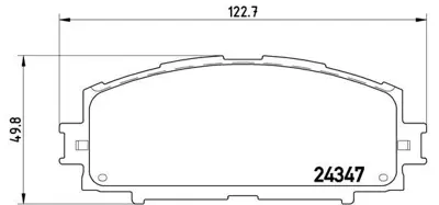 BREMBO P83086 Fren Balatası On Low-met Toyota 446552260