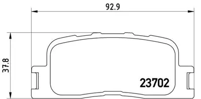 BREMBO P83088 Fren Balatası Arka Low-met Toyota 446606010
