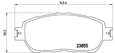 BREMBO P83105 Fren Balatası On Low-met Toyota 446504080