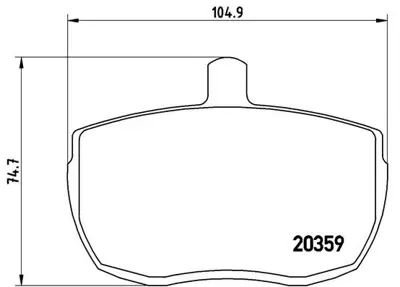 BREMBO PA6001 Fren Balatası On Low-met Alfa Romeo 1571571