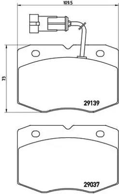 BREMBO PA6019 Fren Balatası On Low-met Iveco 1906428