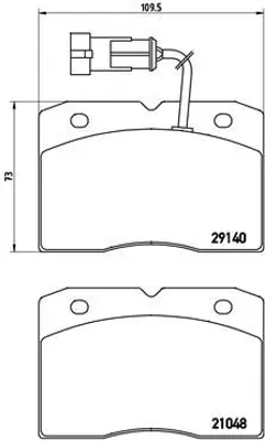 BREMBO PA6020 Fren Balatası On Low-met Iveco 1906429