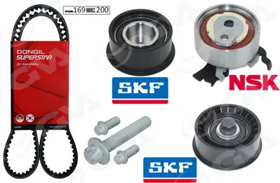 İthal KIT169STS20 Eksantrik Gergi Kiti 169X200 Astra F-corsa B-vec 95516734 1606274 93180219 1629061