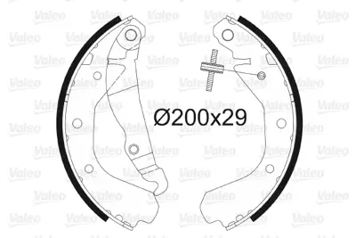 Valeo  562039 Arka Pabuç Balata Combo 84-92-CORSA A84-93-KAD 1605592 1605781 90271938 1605674