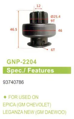GENON 2204 UMD-5764 9 Dıs Opel Astra-vectra ZEN 10003 93740786
