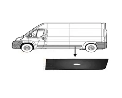 İthal BDJ07-5800 Arka Çamurluk Sol Ön Kuşağı Delikli Ducato 2007- 735438350 8547Z1