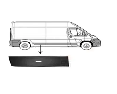 İthal BDJ07-5801 Arka Çamurluk Sağ Ön Kuşağı Delikli Ducato 2007- 735438349 8547Z0