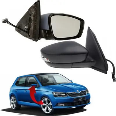 İthal FAB15-8003 Dış Ayna Sağ ELK.IST.SİN.6PİN Fabia 2015- 6V1857508C