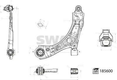 SWAG 33109999 -nbspsalıncak Ön Sol Ford Focus 18-GT Rotilli 1.5 E JX61 3A424 AEB JX61 3A424 AEA