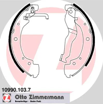 ZIMMERMANN 10990.103.7 Arka Pabuç Balata Transporter T4 1.9D 2.0 2.5 2.4D 701609532 701609532A 701609531E